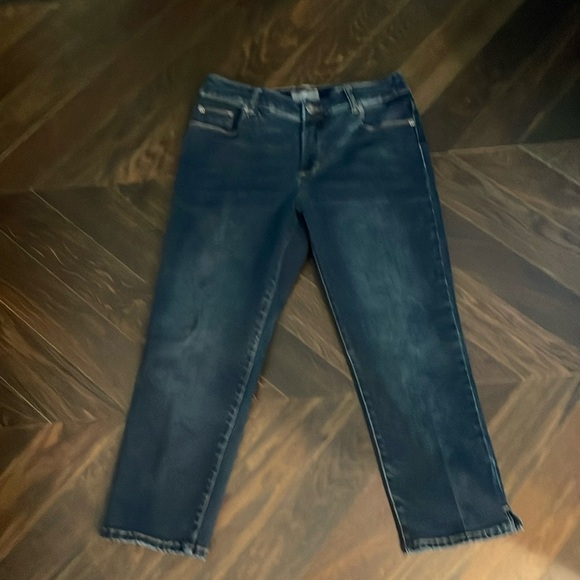Chico's So Slimming Ankle Cropped Jeans Denim 8 - Picture 3 of 7